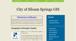 Desktop Screenshot of gis.siloamsprings.com