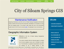 Tablet Screenshot of gis.siloamsprings.com